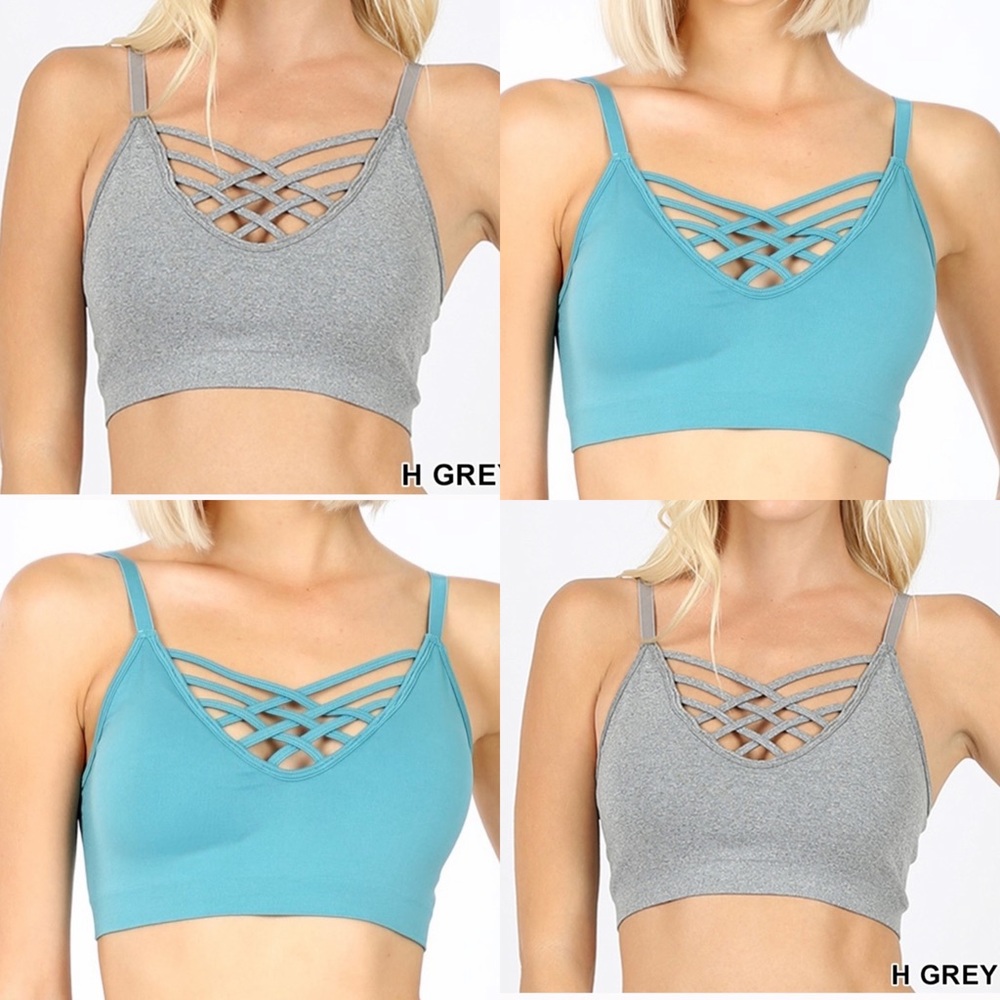 FRONT V-LATTICE BRALLETTE